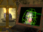 Der Brutkasten mit einem Computerbildschirm, aus dem Intro von Creatures 1